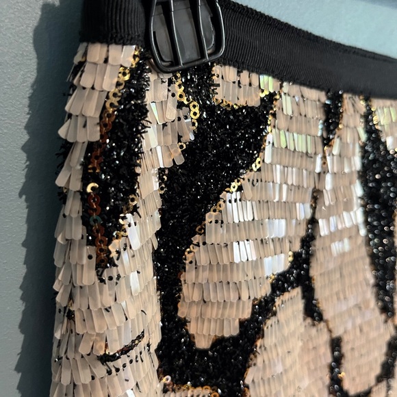 SELLING ANTONIO MELANI SKIRT COLOR BLACK And CREAM SIZE 6 - Picture 10 of 14